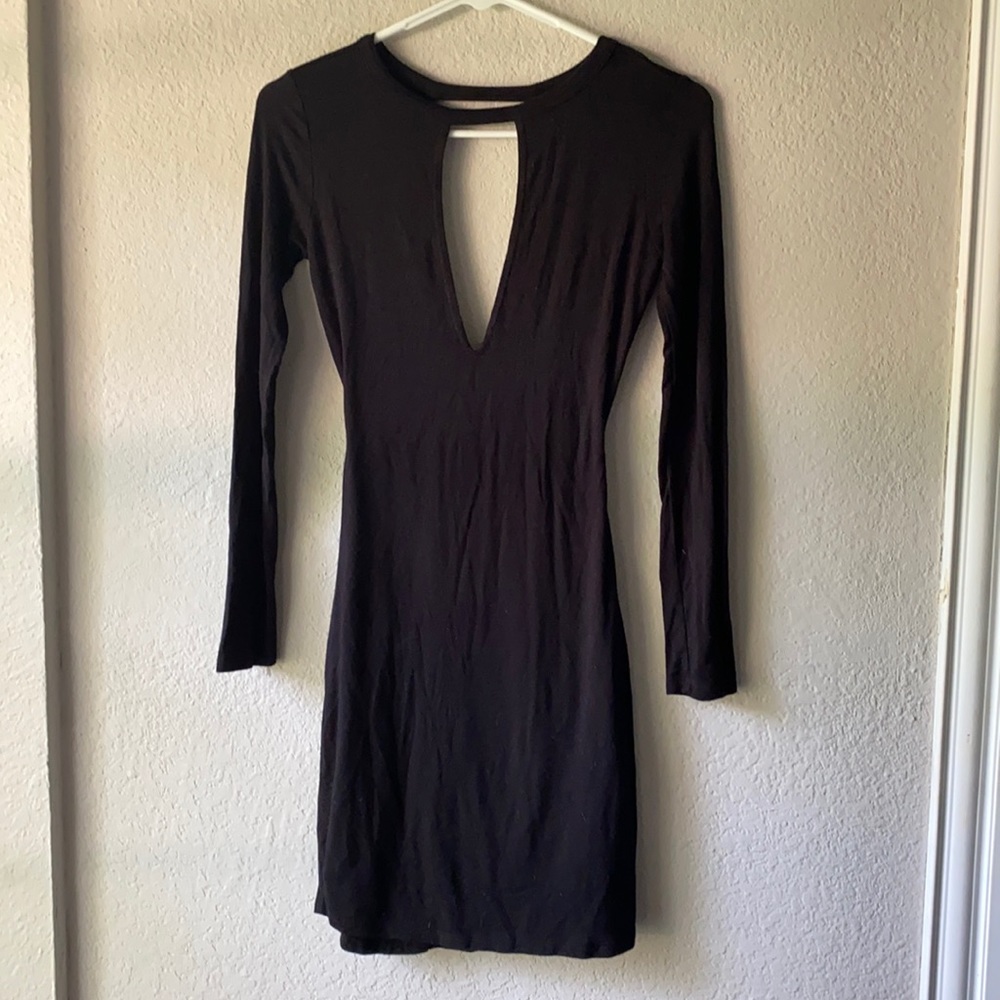 LULU'S Black Lightweight Backless Dress size Small